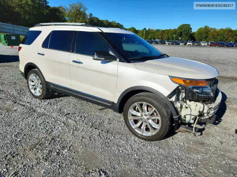 2014 Ford Explorer Xlt VIN 1FM5K8D81EGC45317 фото 4