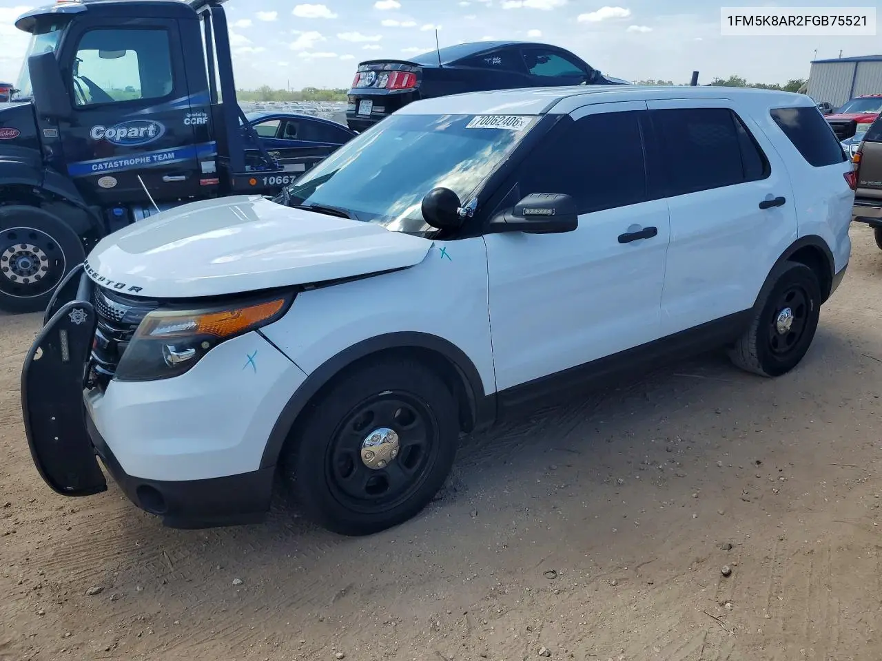 2015 Ford Explorer Police Interceptor VIN 1FM5K8AR2FGB75521 фото 1