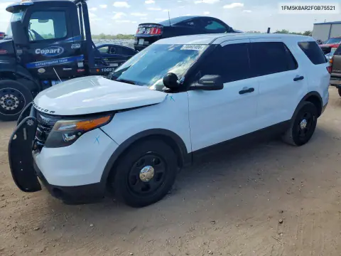 1FM5K8AR2FGB75521 — 2015 Ford Explorer, Передняя часть, фото до ремонта