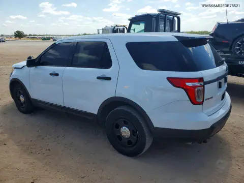 2015 Ford Explorer Police Interceptor VIN 1FM5K8AR2FGB75521 фото 2
