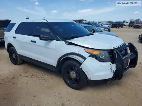 2015 Ford Explorer Police Interceptor VIN 1FM5K8AR2FGB75521 фото 4