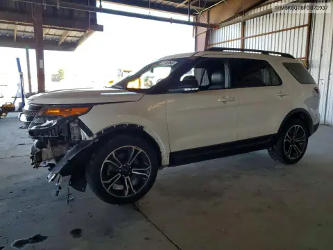 1FM5K8GT8FGB73937 — 2015 Ford Explorer, Передняя часть, фото до ремонта