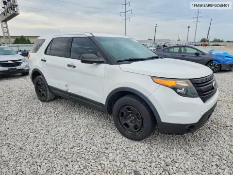 2015 Ford Explorer Police Interceptor VIN 1FM5K8AR8FGC68401 фото 4