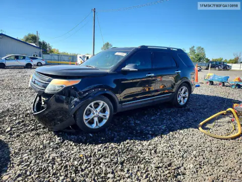 1FM5K7F80FGA10898 — 2015 Ford Explorer, Передняя часть, фото до ремонта