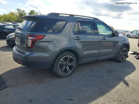2015 Ford Explorer Sport VIN 1FM5K8GT7FGA81119 фото 3