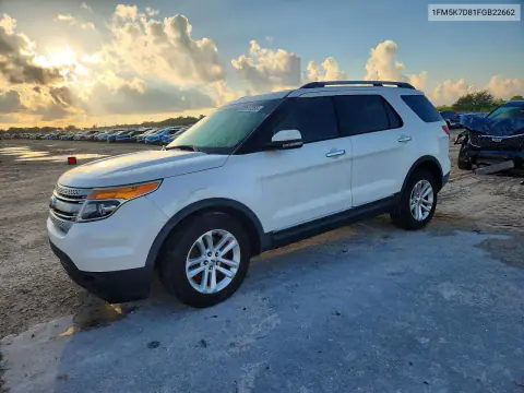 1FM5K7D81FGB22662 — 2015 Ford Explorer, Мелкие вмятины и царапины, фото до ремонта