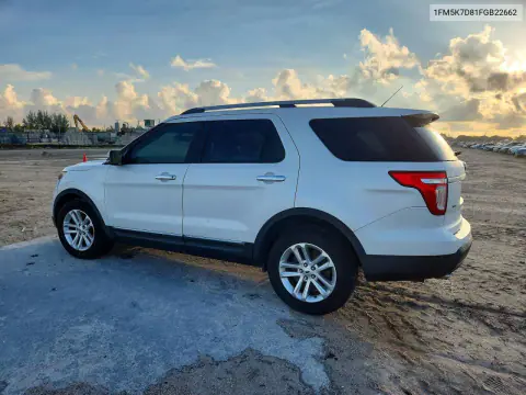 2015 Ford Explorer Xlt VIN 1FM5K7D81FGB22662 фото 2