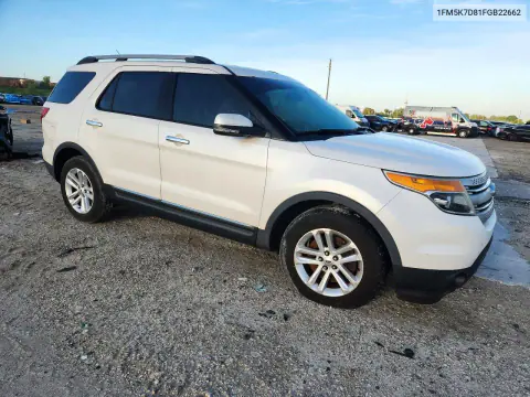 2015 Ford Explorer Xlt VIN 1FM5K7D81FGB22662 фото 4