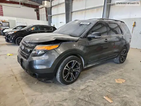 1FM5K8GT4FGA65170 — 2015 Ford Explorer, Передняя часть, фото до ремонта