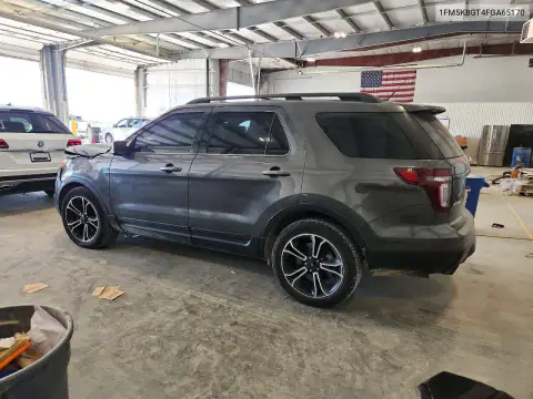 1FM5K8GT4FGA65170 — 2015 Ford Explorer, фото 2 с аукциона Copart 20.10.2026, Передняя часть