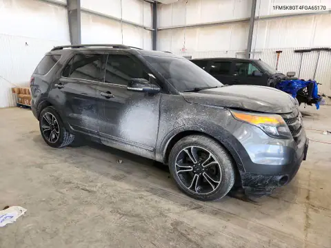 1FM5K8GT4FGA65170 — 2015 Ford Explorer, фото 4 с аукциона Copart 20.10.2026, Передняя часть