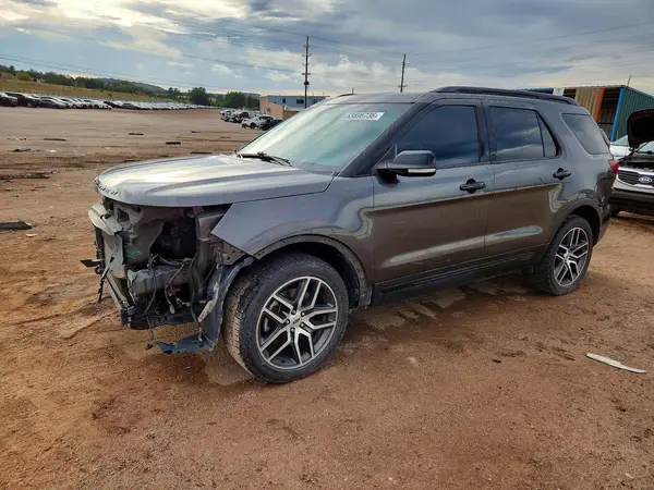1FM5K8GT8GGC58410 — 2016 Ford Explorer, Передняя часть (Front End), фото до ремонта