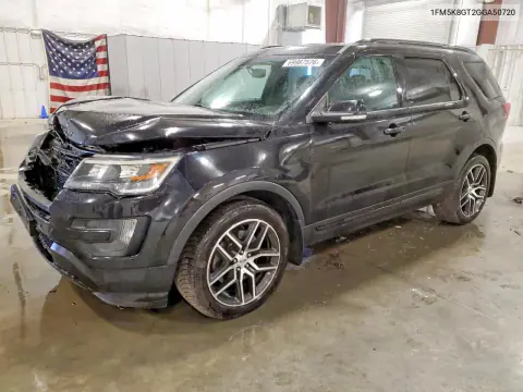 1FM5K8GT2GGA50720 — 2016 Ford Explorer, Передняя часть, фото до ремонта