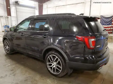 2016 Ford Explorer Sport VIN 1FM5K8GT2GGA50720 фото 2