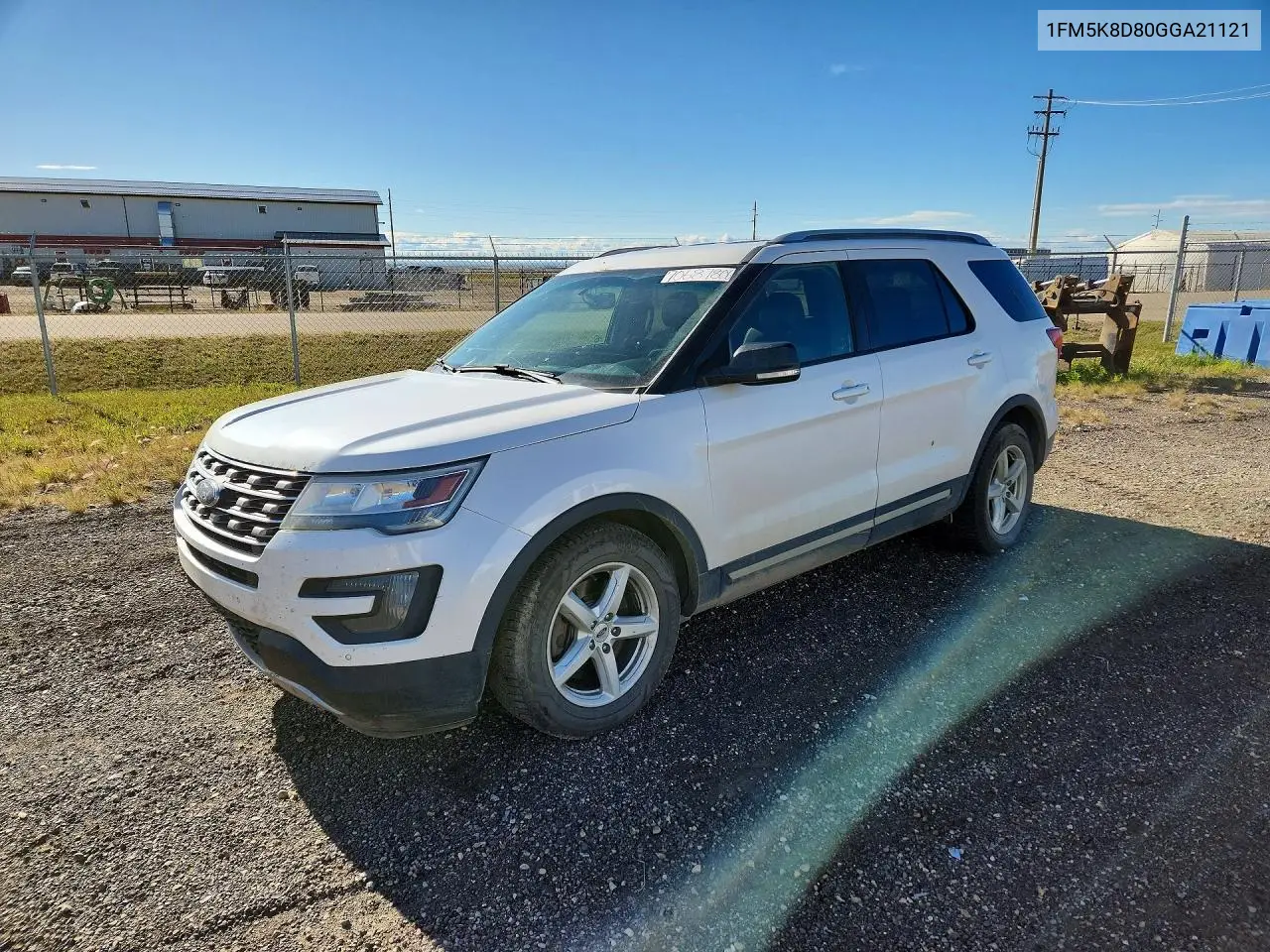 1FM5K8D80GGA21121 Ford Explorer 2016 — повреждение Передняя часть, фото до ремонта