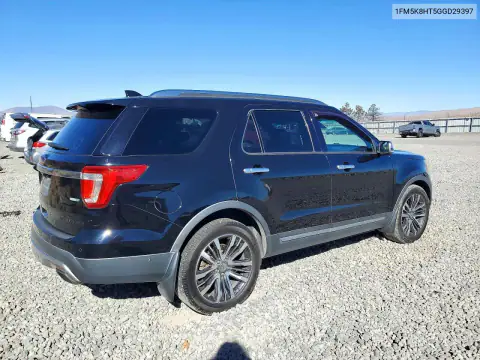 1FM5K8HT5GGD29397 — 2016 Ford Explorer, фото 3 с аукциона Copart 22.10.2026, Механические повреждения