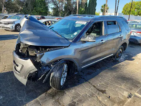 1FM5K8F89HGD99968 — 2017 Ford Explorer, Передняя часть (Front End), фото до ремонта