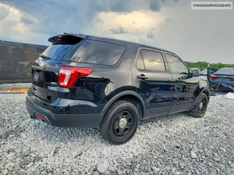 2017 Ford Explorer Police Interceptor VIN 1FM5K8AR9HGA36490 фото 3