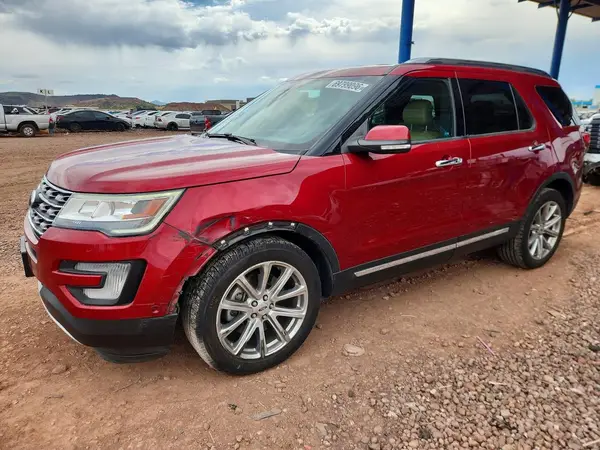 1FM5K7F84HGE42252 — 2017 Ford Explorer, Передняя часть (Front End), фото до ремонта