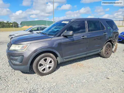1FM5K8AR2HGA36721 — 2017 Ford Explorer, Задняя часть, фото до ремонта