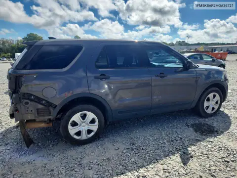1FM5K8AR2HGA36721 — 2017 Ford Explorer, фото 3 с аукциона Copart, Задняя часть