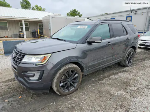 1FM5K8D8XHGB37749 — 2017 Ford Explorer, Задняя часть, фото до ремонта