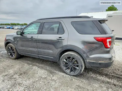 2017 Ford Explorer Xlt VIN 1FM5K8D8XHGB37749 фото 2