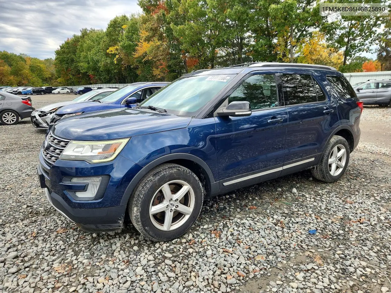 1FM5K8D86HGB25890 Ford Explorer 2017 — повреждение Мелкие вмятины и царапины, фото до ремонта