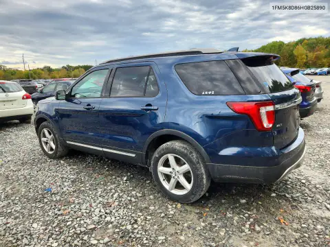 1FM5K8D86HGB25890 — 2017 Ford Explorer, фото 2 с аукциона Copart 16.10.2026, Мелкие вмятины и царапины