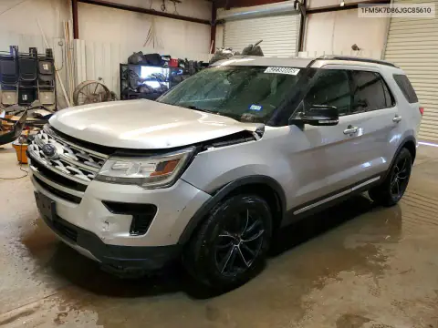 1FM5K7D86JGC85610 — 2018 Ford Explorer, Передняя часть, фото до ремонта