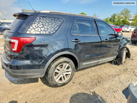 1FM5K8D87JGB94786 — 2018 Ford Explorer, фото 3 с аукциона Copart, Сторона
