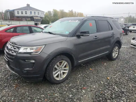 1FM5K8D82JGB02726 — 2018 Ford Explorer, Мелкие вмятины и царапины, фото до ремонта