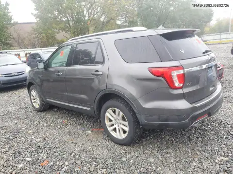 1FM5K8D82JGB02726 — 2018 Ford Explorer, фото 2 с аукциона Copart 16.10.2026, Мелкие вмятины и царапины