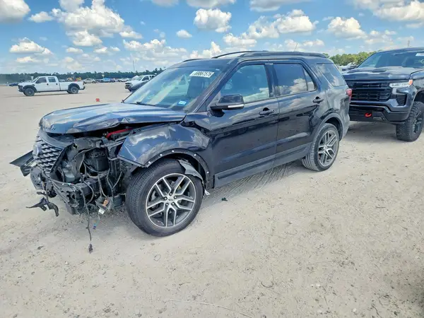 1FM5K8GT2KGA67459 — 2019 Ford Explorer, Передняя часть (Front End), фото до ремонта