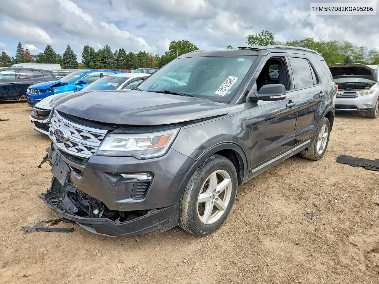 2019 Ford Explorer Xlt VIN 1FM5K7D82KGA95286 фото 1