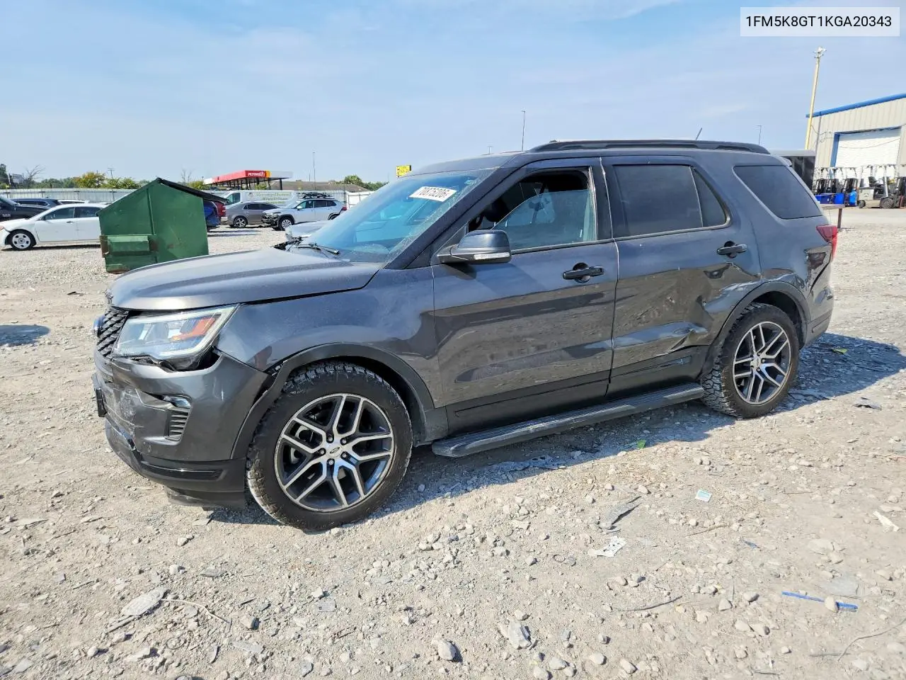 2019 Ford Explorer Sport VIN 1FM5K8GT1KGA20343 фото 1