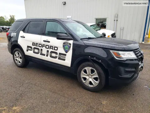 2019 Ford Explorer Police Interceptor VIN 1FM5K8AR0KGA19987 фото 4