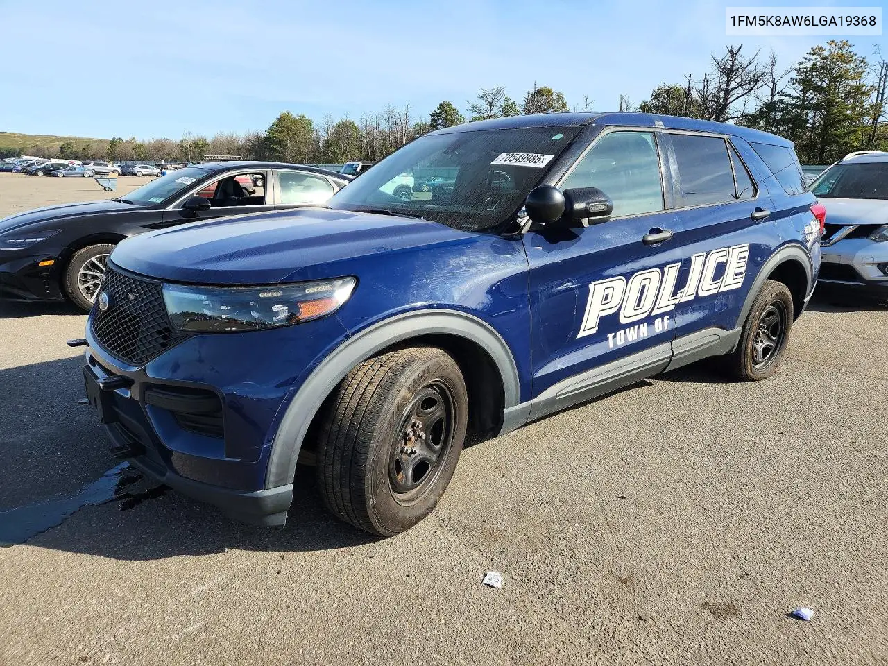 2020 Ford Explorer Police Interceptor VIN 1FM5K8AW6LGA19368 фото 1