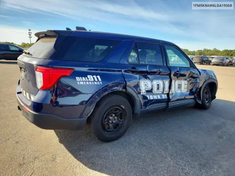 2020 Ford Explorer Police Interceptor VIN 1FM5K8AW6LGA19368 фото 3