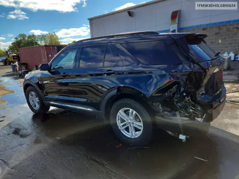 1FMSK8DH0LGB90634 — 2020 Ford Explorer, фото 2 с аукциона Copart, Задняя часть