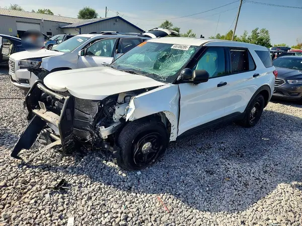 1FM5K8AB1MGC21436 — 2021 Ford Explorer, Передняя часть (Front End), фото до ремонта