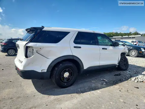 2021 Ford Explorer Police Interceptor VIN 1FM5K8AB0MGC24134 фото 3