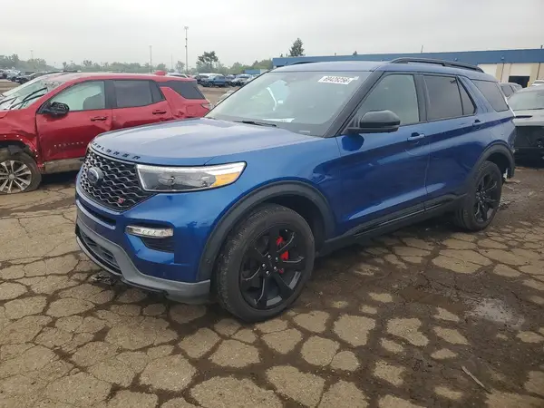 1FM5K8GC0NGA35789 — 2022 Ford Explorer, Задняя часть (Rear End), фото до ремонта
