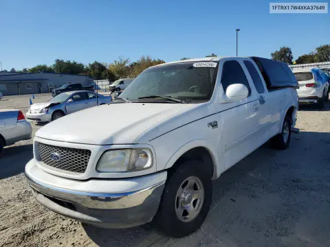 1FTRX17W4XKA37649 — 1999 Ford F-150, Задняя часть, фото до ремонта
