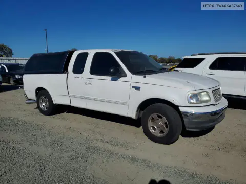 1999 Ford F150 VIN 1FTRX17W4XKA37649 фото 4