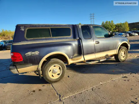 2000 Ford F-150 VIN 1FTRX08L6YKA81250 фото 3
