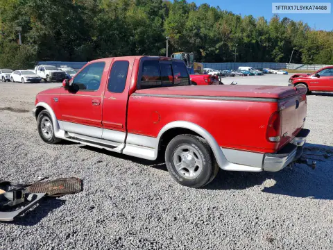 2000 Ford F150 VIN 1FTRX17L5YKA74488 фото 2