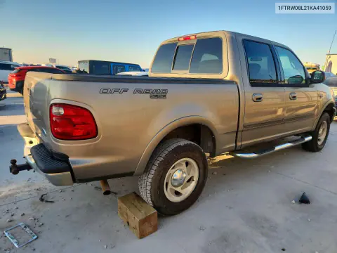 2001 Ford F150 Supercrew VIN 1FTRW08L21KA41059 фото 3