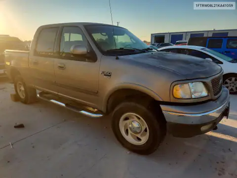 2001 Ford F150 Supercrew VIN 1FTRW08L21KA41059 фото 4