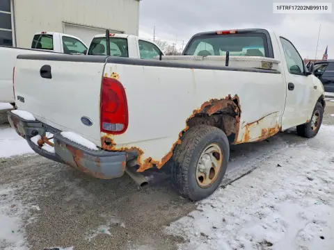2002 Ford F150 VIN 1FTRF17202NB99110 фото 3